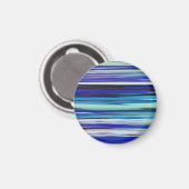 Abstrakte Nummer 2: Blaue Unschärfe Magnet (Vorderseite/Rückseite)