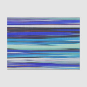 Abstrakte Nummer 2: Blaue Unschärfe Seidenpapier