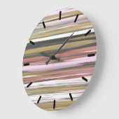 Abstrakte Nummer 2: Herbstfarben im Herbst verschw Große Wanduhr (Winkel)