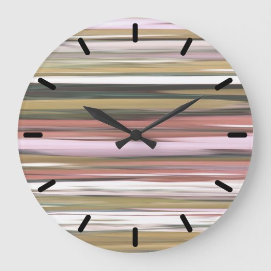 Abstrakte Nummer 2: Herbstfarben im Herbst verschw Große Wanduhr (Vorderseite)