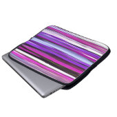 Abstrakte Nummer 2: Lila Unschärfe Laptopschutzhülle (Vorne Knopf)