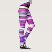 Abstrakte Nummer 2: Lila Unschärfe Leggings (Rechts)