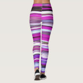 Abstrakte Nummer 2: Lila Unschärfe Leggings (Rückseite)