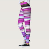 Abstrakte Nummer 2: Lila Unschärfe Leggings (Links)