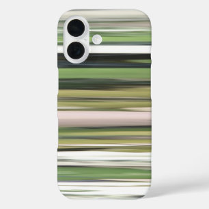 Abstrakte Nummer 2: Olive green verschwur iPhone 16 Hülle