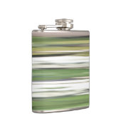 Abstrakte Nummer 2: Olive green verschwur Flachmann (Rechts)