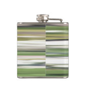 Abstrakte Nummer 2: Olive green verschwur Flachmann (Rückseite)