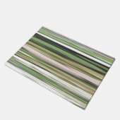 Abstrakte Nummer 2: Olive green verschwur Fußmatte (Schrägansicht)