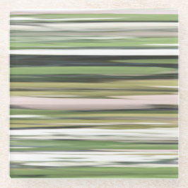 Abstrakte Nummer 2: Olive green verschwur Glasuntersetzer