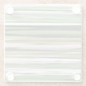 Abstrakte Nummer 2: Olive green verschwur Glasuntersetzer (Rückseite)