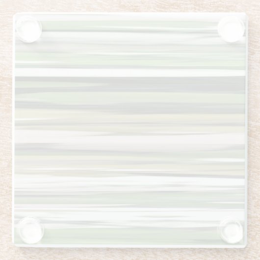 Abstrakte Nummer 2: Olive green verschwur Glasuntersetzer (Rückseite)