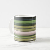 Abstrakte Nummer 2: Olive green verschwur Kaffeetasse (Vorderseite Links)