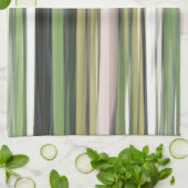 Abstrakte Nummer 2: Olive green verschwur Küchentuch (Gefaltet)