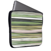 Abstrakte Nummer 2: Olive green verschwur Laptopschutzhülle (Vorne Rechts)