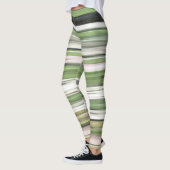 Abstrakte Nummer 2: Olive green verschwur Leggings (Links)