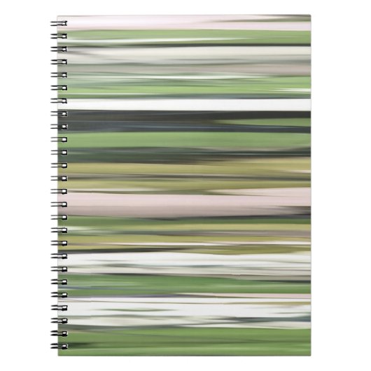 Abstrakte Nummer 2: Olive green verschwur Notizblock (Vorderseite)