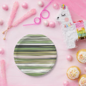 Abstrakte Nummer 2: Olive green verschwur Pappteller (Party)