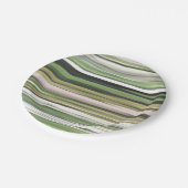 Abstrakte Nummer 2: Olive green verschwur Pappteller (Schrägansicht)