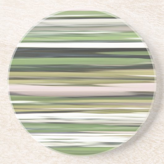 Abstrakte Nummer 2: Olive green verschwur Sandstein Untersetzer (Vorne)