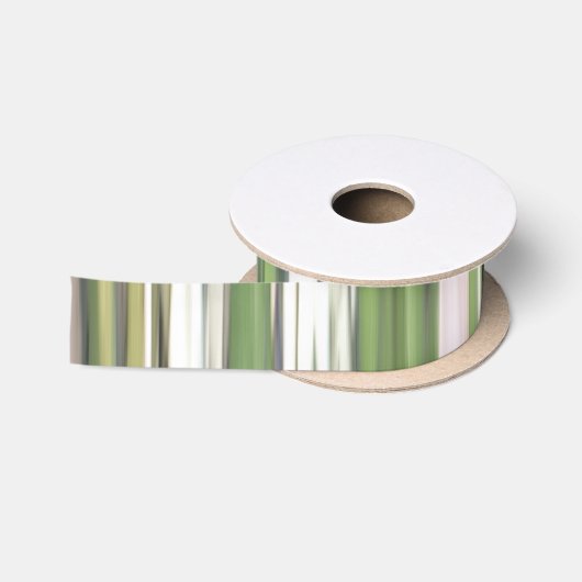 Abstrakte Nummer 2: Olive green verschwur Satinband (Spule)