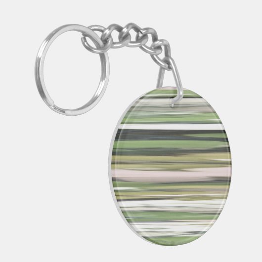 Abstrakte Nummer 2: Olive green verschwur Schlüsselanhänger (Vorderseite links)