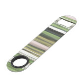 Abstrakte Nummer 2: Olive green verschwur Speed Flaschenöffner (Rückseite Schrägansicht)