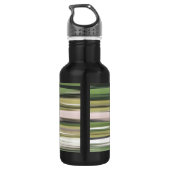 Abstrakte Nummer 2: Olive green verschwur Trinkflasche (Rückseite)