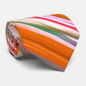 Abstrakte Nummer 2: Orangefarbene Blase Krawatte (Gerollt)