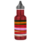 Abstrakte Nummer 2: Orangefarbene Unschärfe Edelstahlflasche (Links)