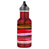 Abstrakte Nummer 2: Orangefarbene Unschärfe Edelstahlflasche (Rechts)