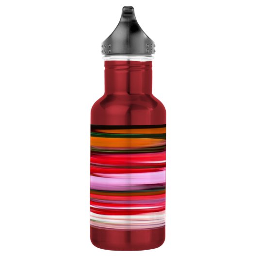 Abstrakte Nummer 2: Orangefarbene Unschärfe Edelstahlflasche (Rechts)