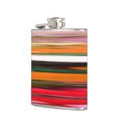 Abstrakte Nummer 2: Orangefarbene Unschärfe Flachmann (Links)