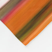 Abstrakte Nummer 2: Orangefarbene Unschärfe Fleecedecke (Ecke)