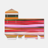 Abstrakte Nummer 2: Orangefarbene Unschärfe Geschenkschachtel (Ungefaltet)