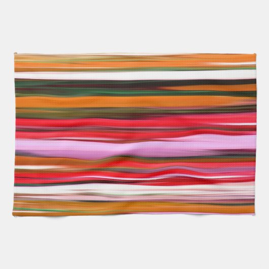 Abstrakte Nummer 2: Orangefarbene Unschärfe Handtuch (Horizontal)