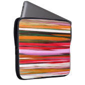 Abstrakte Nummer 2: Orangefarbene Unschärfe Laptopschutzhülle (Vorne Rechts)
