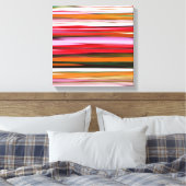 Abstrakte Nummer 2: Orangefarbene Unschärfe Leinwanddruck (Insitu (Schlafzimmer))