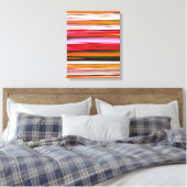 Abstrakte Nummer 2: Orangefarbene Unschärfe Leinwanddruck (Insitu (Schlafzimmer))