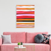Abstrakte Nummer 2: Orangefarbene Unschärfe Leinwanddruck (Insitu (Wohnzimmer))