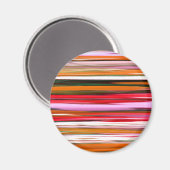 Abstrakte Nummer 2: Orangefarbene Unschärfe Magnet (Vorderseite/Rückseite)