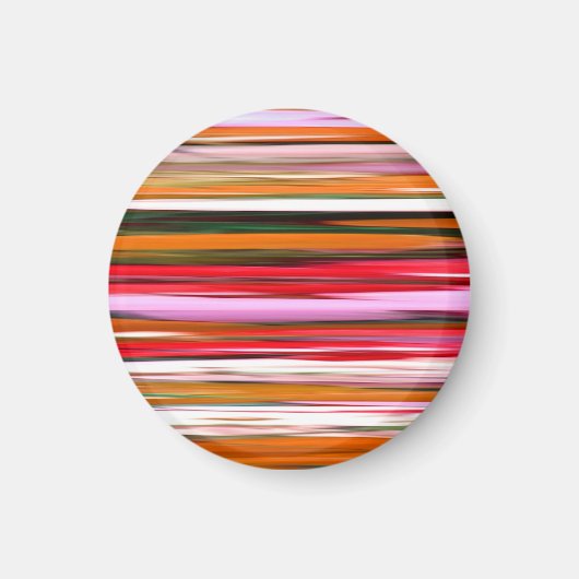 Abstrakte Nummer 2: Orangefarbene Unschärfe Magnet (Vorne)