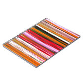 Abstrakte Nummer 2: Orangefarbene Unschärfe Notizblock (Linke Seite)