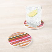 Abstrakte Nummer 2: Orangefarbene Unschärfe Untersetzer (Seite)