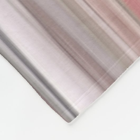 Abstrakte Nummer 2: Rosa Unschärfe Fleecedecke (Ecke)