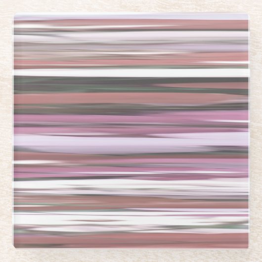 Abstrakte Nummer 2: Rosa Unschärfe Glasuntersetzer (Vorderseite)