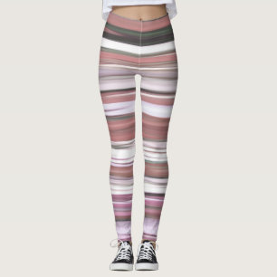 Abstrakte Nummer 2: Rosa Unschärfe Leggings