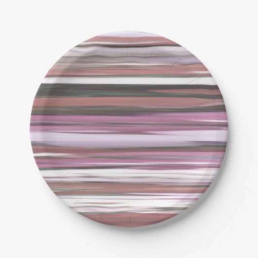 Abstrakte Nummer 2: Rosa Unschärfe Pappteller (Vorderseite)