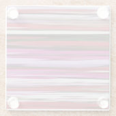 Abstrakte Nummer 2: Rote Unschärfe Glasuntersetzer (Rückseite)