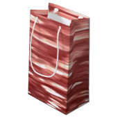 Abstrakte Nummer 2: Rote Unschärfe Kleine Geschenktüte (Rückseite Schrägansicht)