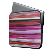 Abstrakte Nummer 2: Rote Unschärfe Laptopschutzhülle (Vorderseite Links)